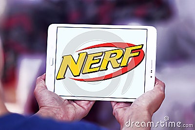 Nerf toy brand logo Editorial Stock Photo