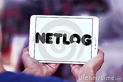 Netlog social networking website logo Editorial Stock Photo