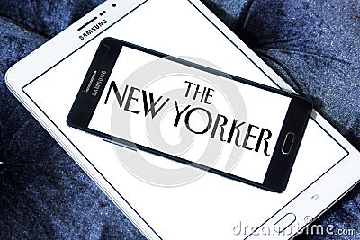 The New Yorker magazine logo Editorial Stock Photo