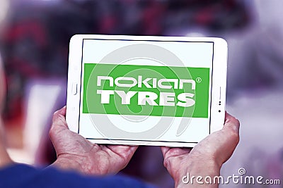 Nokian Tyres company logo Editorial Stock Photo