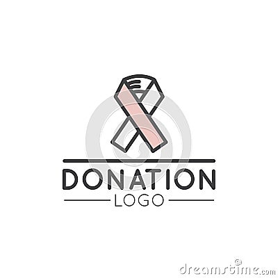 Logo for Nonprofit Organizations and Donation Centre Stock Photo
