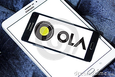Ola Cabs logo Editorial Stock Photo
