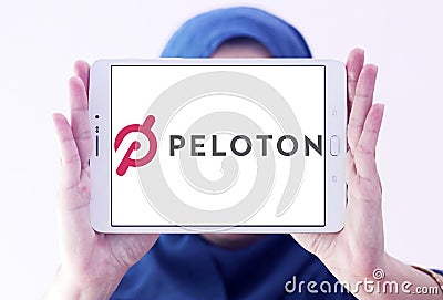 Peloton company logo Editorial Stock Photo