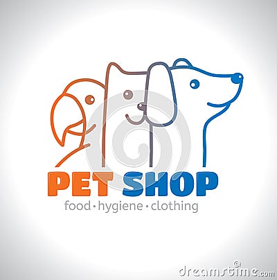 Logo pet Vector Illustration