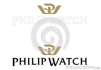 Logo Philip Watch Editorial Stock Photo