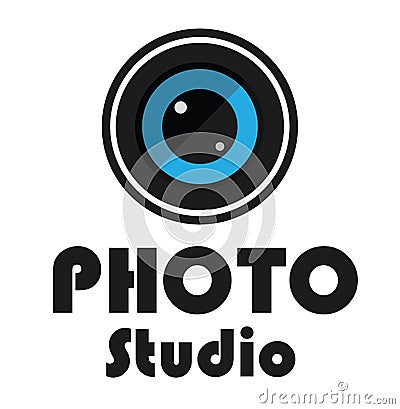 Logo photo studio design Vector Illustration