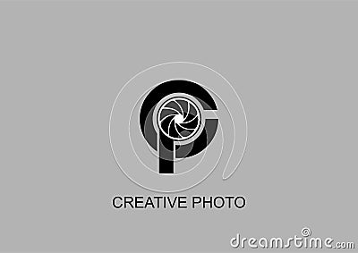 A logo for a Photographer Stock Photo