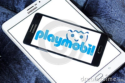 Playmobil toys brand logo Editorial Stock Photo