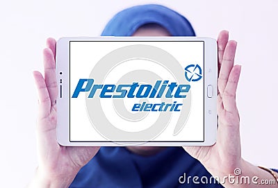 Prestolite Electric company logo Editorial Stock Photo