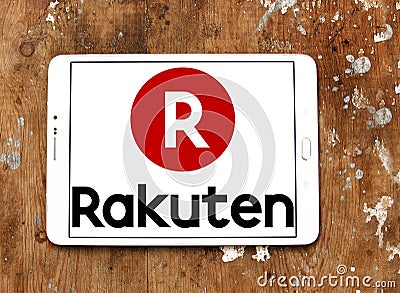 Rakuten company logo Editorial Stock Photo