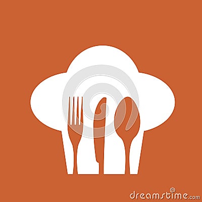 Logo Restaurant. Fork, knife, spoon Vector Illustration