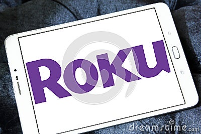 Roku company logo Editorial Stock Photo