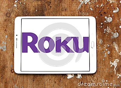 Roku company logo Editorial Stock Photo