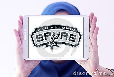 San Antonio Spurs american basketball team logo Editorial Stock Photo