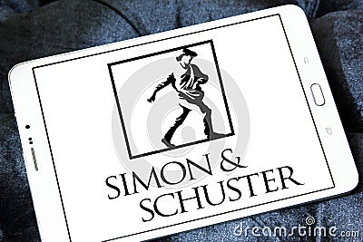 Simon and Schuster publishing company logo Editorial Stock Photo
