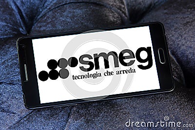 Smeg home appliances company logo Editorial Stock Photo