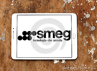 Smeg home appliances company logo Editorial Stock Photo