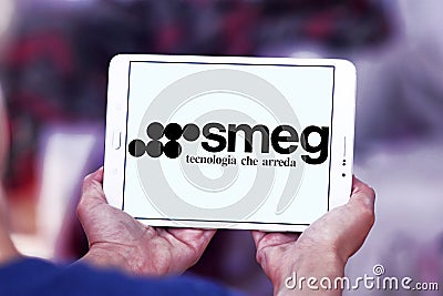 Smeg home appliances company logo Editorial Stock Photo