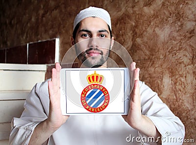 Espanyol soccer club logo Editorial Stock Photo
