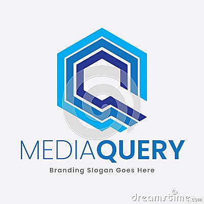 Home and Apartment Query Q Logo Template Stock Photo