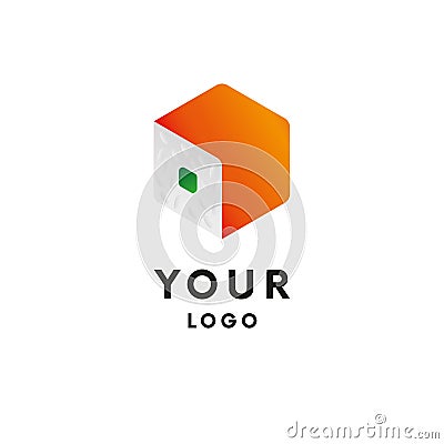 Logo. Sushi logotype. Asian style. Vector Cartoon Illustration