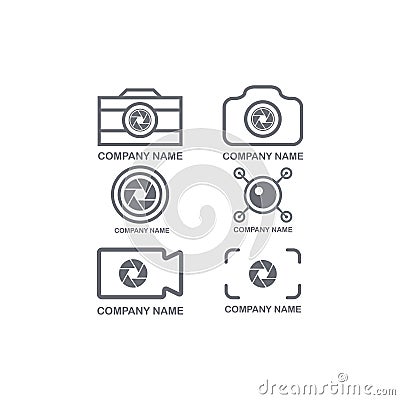 Logo symbol camera modern Stock Photo