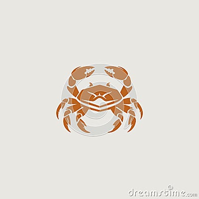 A logo that symbolically uses a crab Vector Illustration