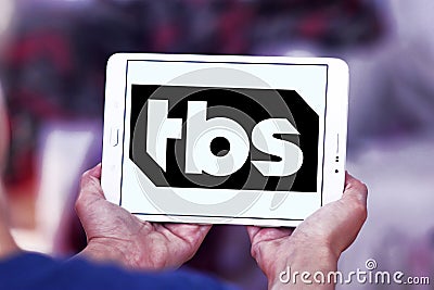 TBS TV channel logo Editorial Stock Photo