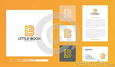 Illustration Of Little Book Logo Design Vector Illustration