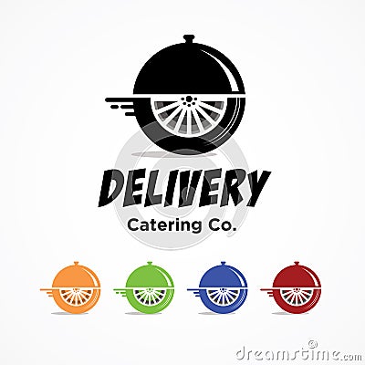 Catering food delivery witj multiple color Stock Photo