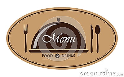 Logo template for restaurant, catering or gastro service menu design Vector Illustration