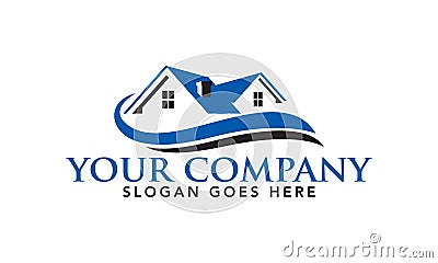 Real Estate Brokerage Logo Template Vector Illustration