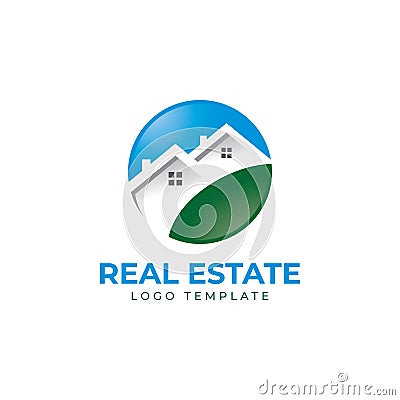 Real Estate Brokerage Logo Template Vector Illustration