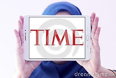 Time magazine logo Editorial Stock Photo