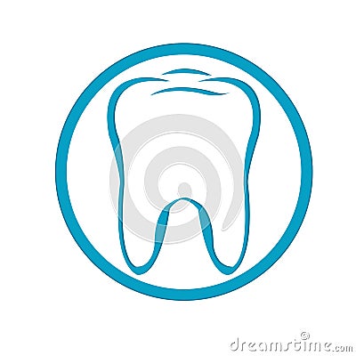 Logo Tooth. Vector Vector Illustration