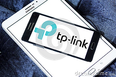 TP-Link company logo Editorial Stock Photo