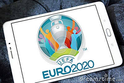 UEFA Euro 2020 logo Editorial Stock Photo