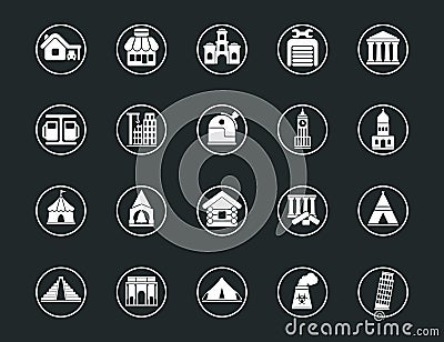 Logo Vector Design Mega Set and Big Group Real Estate Building and Construction Vector Illustration