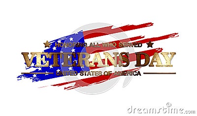 Logo Veterans Day Stock Photo