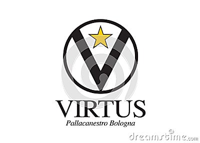 Logo Virtus Bologna Editorial Stock Photo