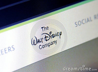 The Walt Disney Company logo Editorial Stock Photo