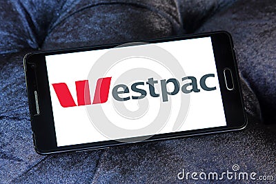 Westpac Banking Corporation logo Editorial Stock Photo