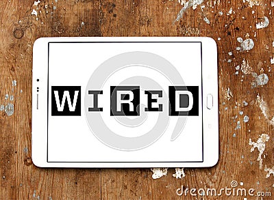 Wired magazine logo Editorial Stock Photo