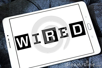 Wired magazine logo Editorial Stock Photo