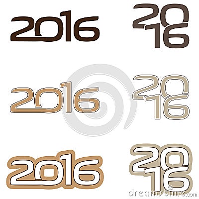 Logo 2016 Stock Photo