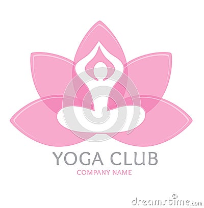 Logo yoga Vector Illustration