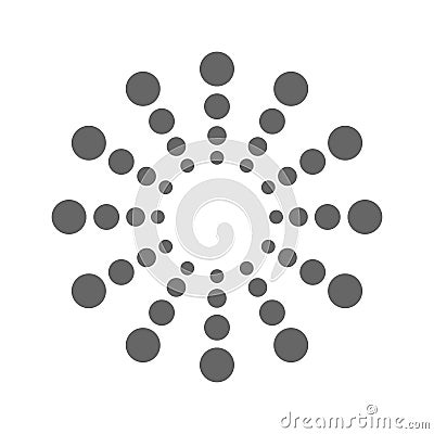 Logo for your brand dots in circles Vector Illustration