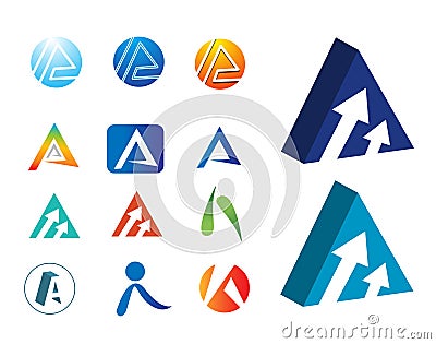 Logos A Stock Photo