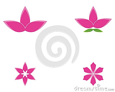 Logos of flower beauty spa logo template Vector Illustration