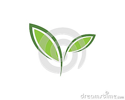 Logos of green leaf ecology nature element vector Vector Illustration